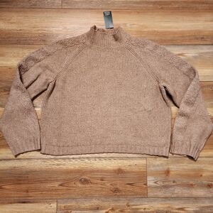 Wild Fable Sweater Womens XXL Mock Neck Brown NEW
